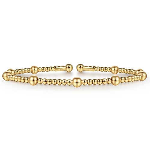 14K Yellow Gold Bujukan Split Bangle