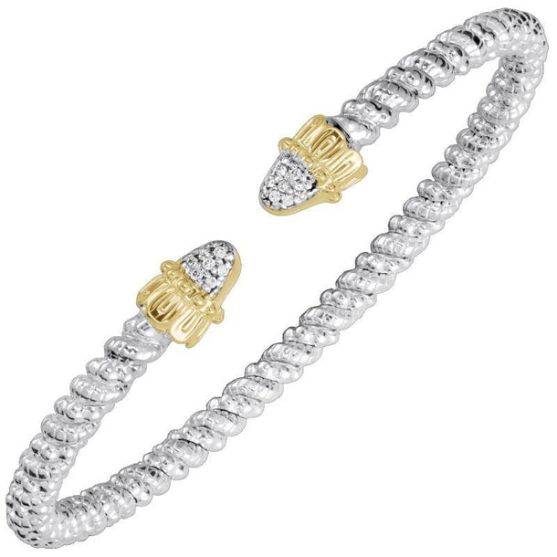 Vahan | Bullet Tip Open Cuff Bracelet