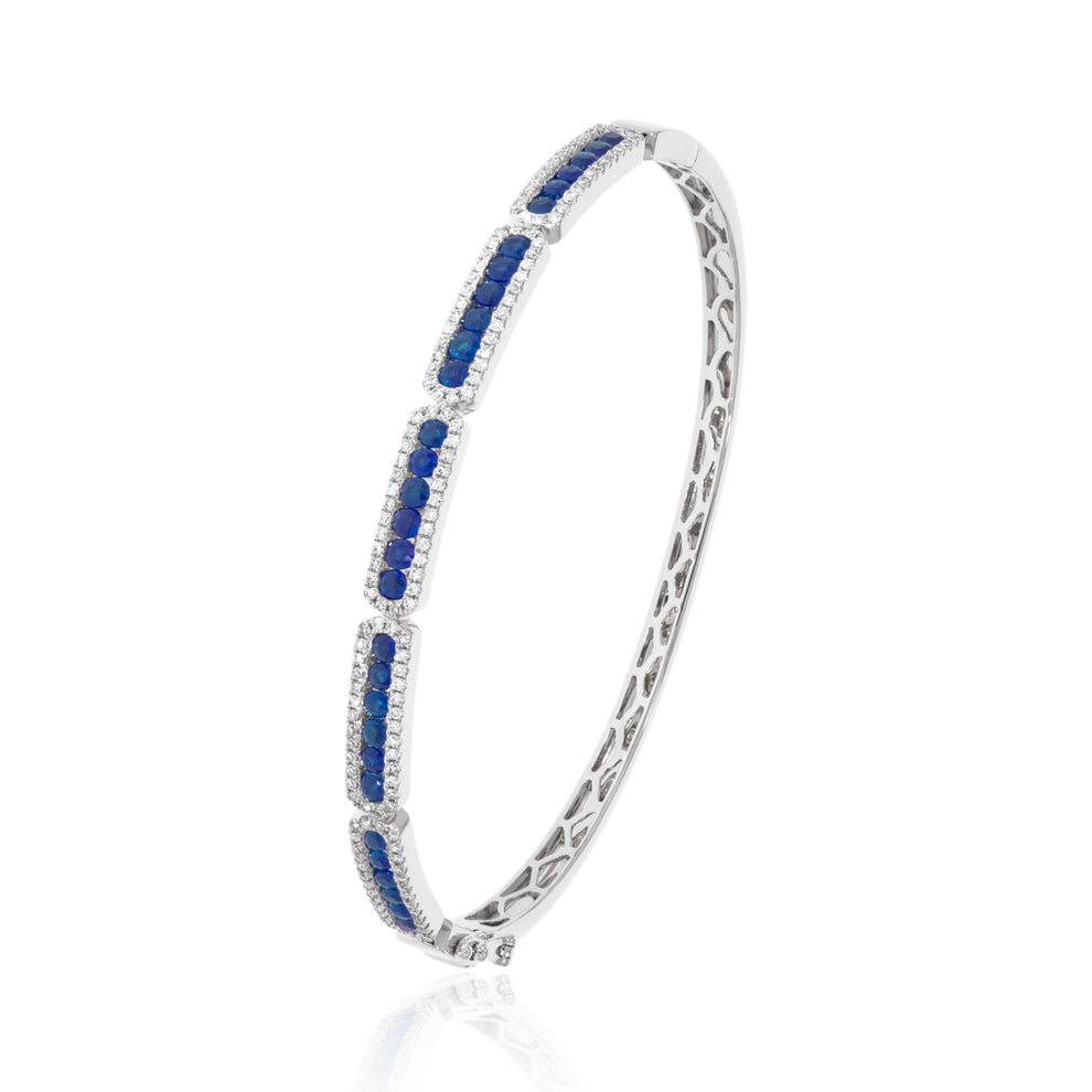 Sapphire Art Deco Bangle