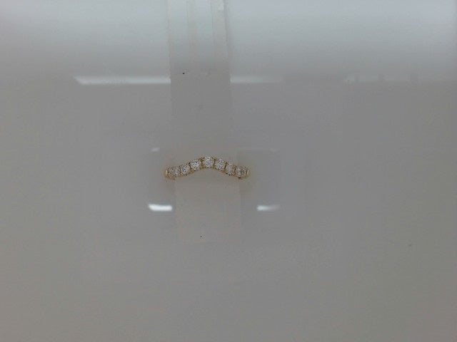 14ky gold and diamond wedding band