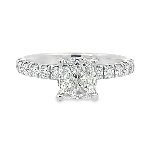 Timeless Collection Under-Halo Round Engagement Ring