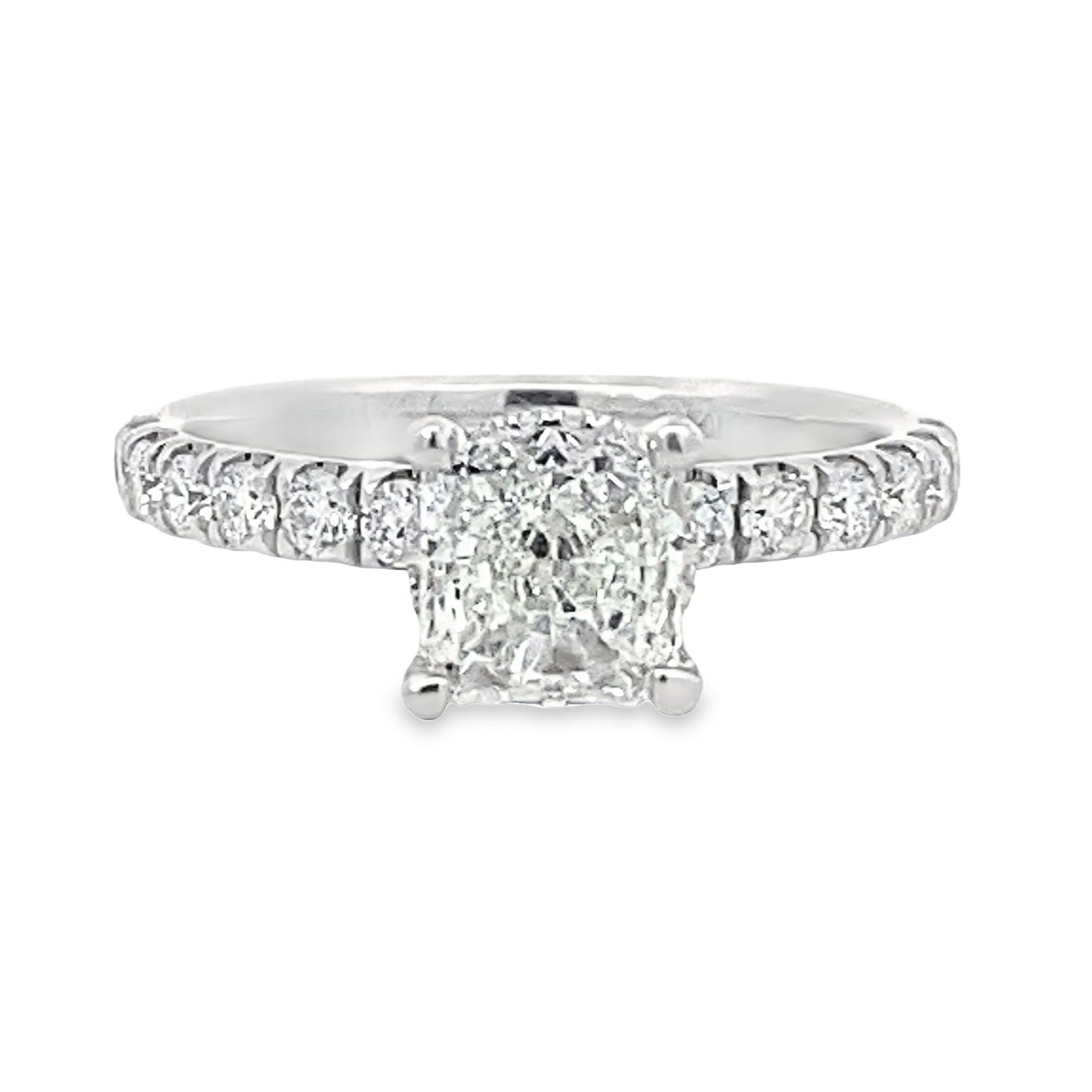 Uneek | Timeless Collection Under-Halo Round Engagement Ring
