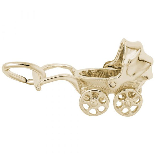 Rembrandt Charms | Canopy Baby Carriage Charm