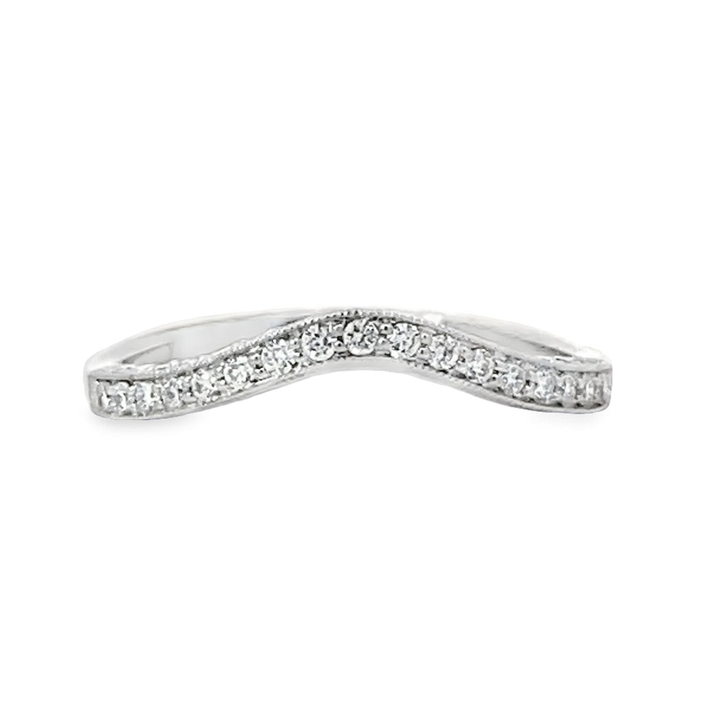 Kirkland Jewelry Estate | 18K White Gold Diamond Wedding Band