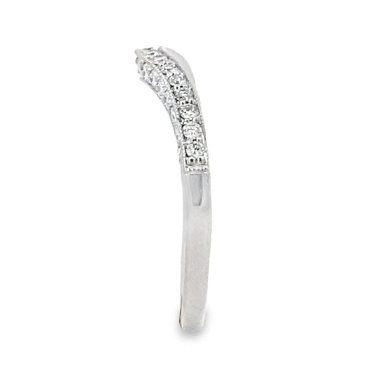 Kirkland Jewelry Estate | 18K White Gold Diamond Wedding Band