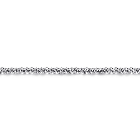 925 Sterling Silver Men's Wheat Chain Bracelet