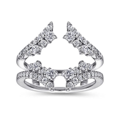 Gabriel & Co | 14K White Gold Diamond Ring Enhancer - 0.75 ct