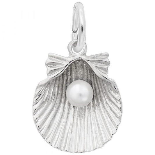Rembrandt Charms | Clamshell with Pearl Charm