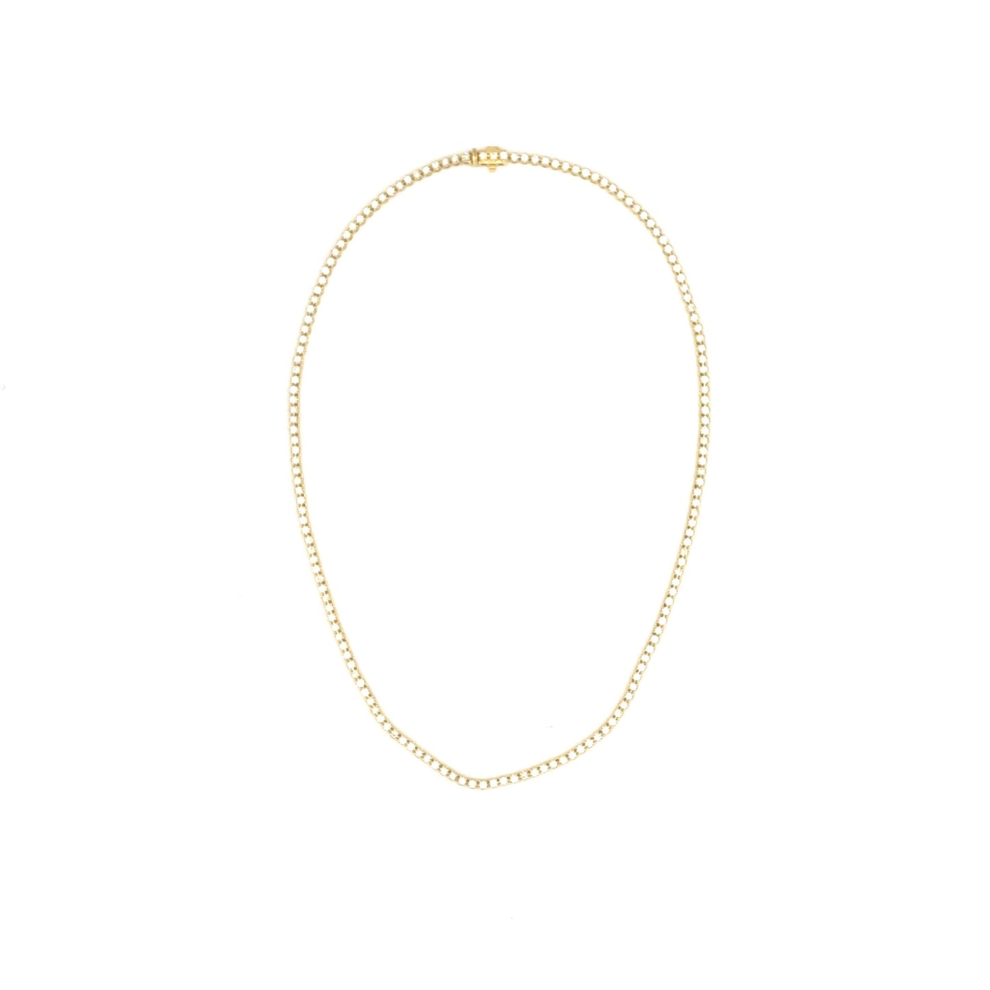 14K Yellow Gold Tennis Necklace - 4.85ct