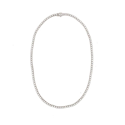 Stern International | 14K White Gold Tennis Necklace - 6.55ct
