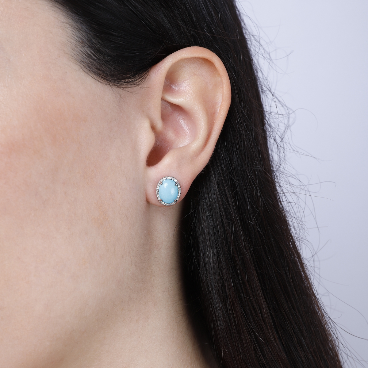 Luvente | Opal Stud Earrings