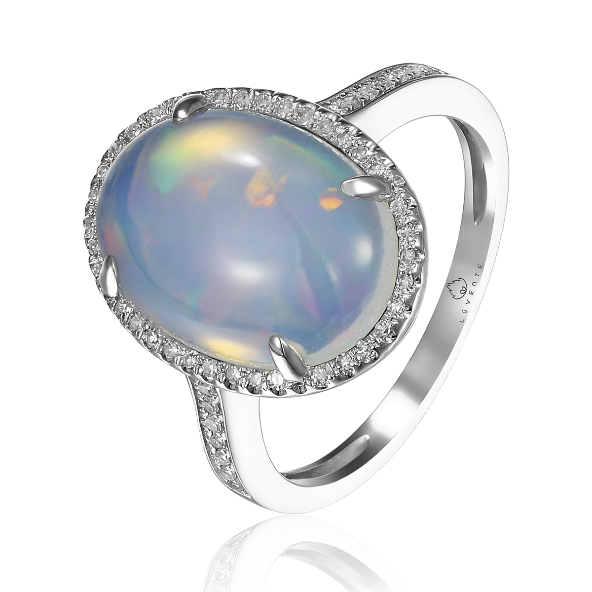 Luvente | Opal Halo Ring