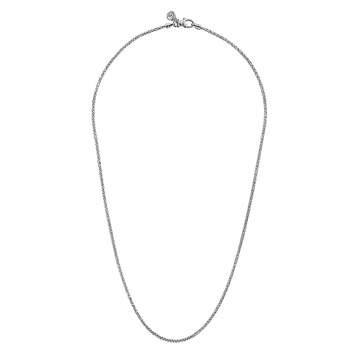 22" 925 Sterling Silver Men's Wheat Chain Necklace