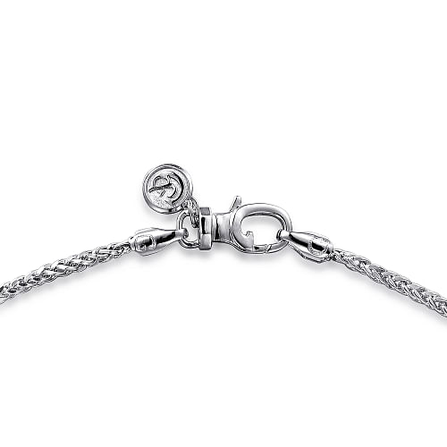 22" 925 Sterling Silver Men's Wheat Chain Necklace