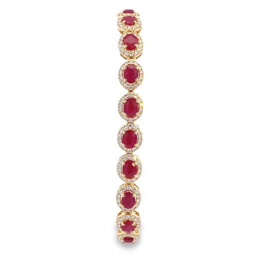 Diamond and Ruby Bracelet