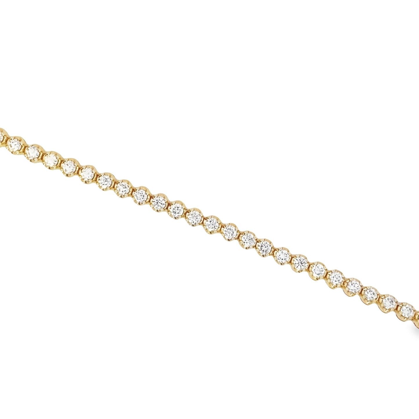 Stern International | 14K Yellow Gold Diamond Tennis Bracelet - 4.05ct