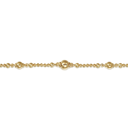 14K Yellow Gold Bujukan Beads Bracelet
