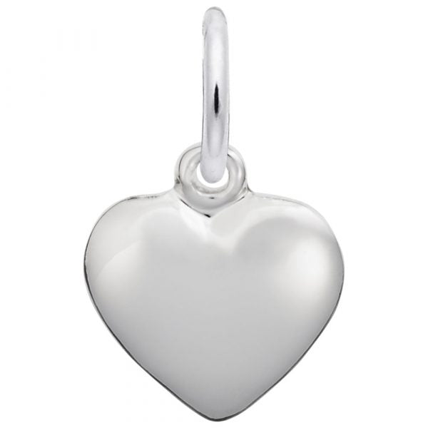 Small Puffy Heart Charm
