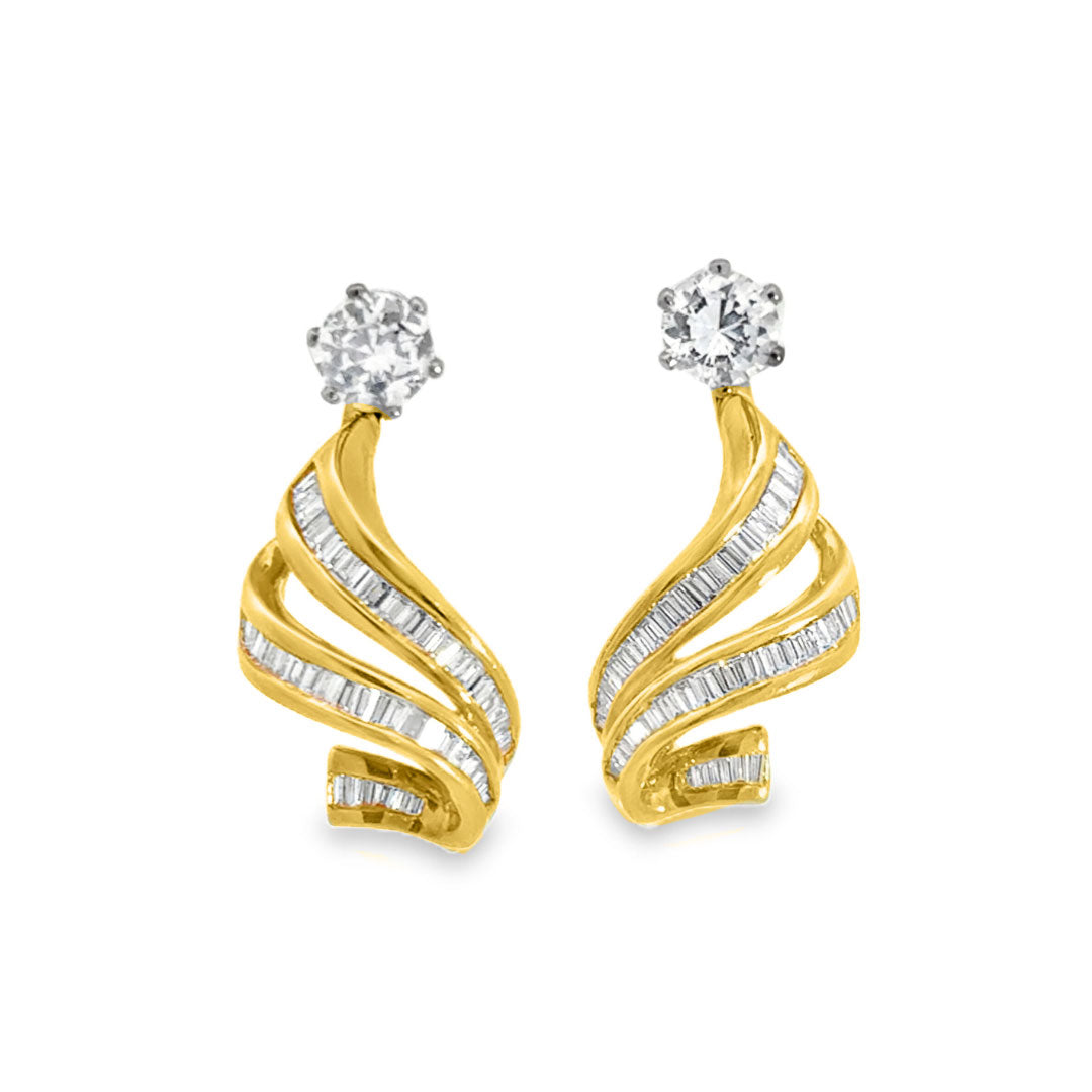 Kirkland Jewelry Estate | 14K Yellow Gold Diamond Jackets