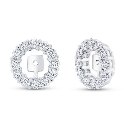 Uneek | 14K White Gold Diamond Earring Jackets