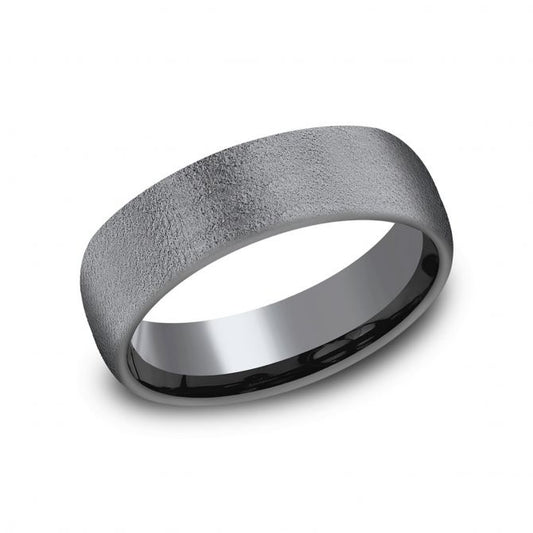 Benchmark | Tantalum Wirebrushed Wedding Band