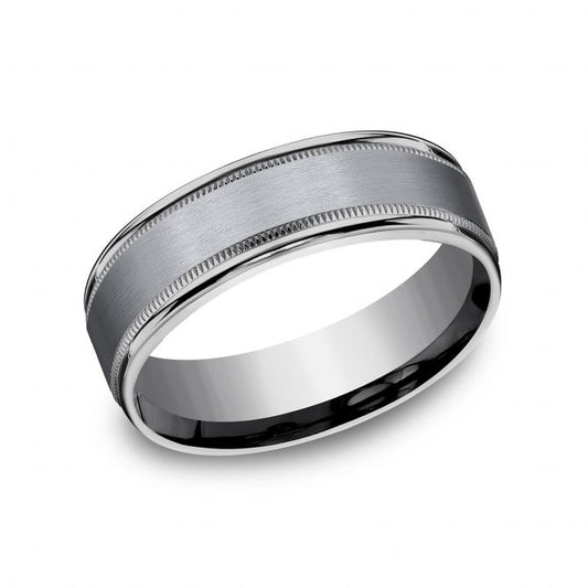 Benchmark | Comfort-Fit Tantalum Textured Wedding Band