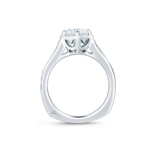Pave Diamond Engagement Ring