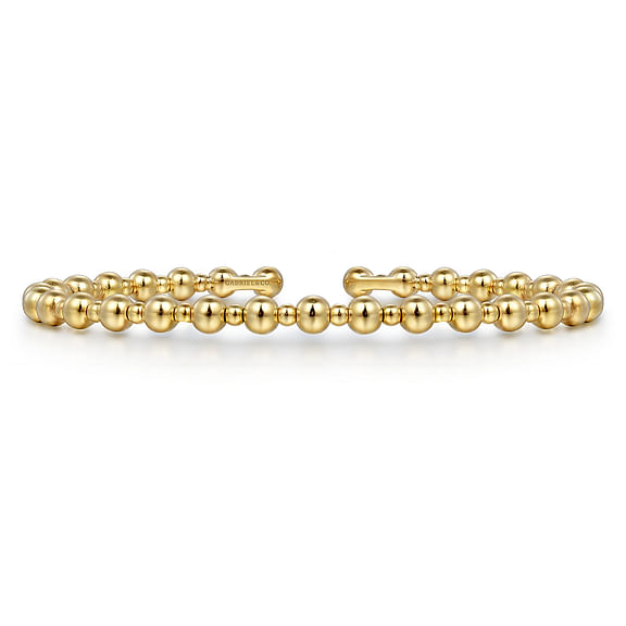 14K Yellow Gold Bujukan Open Bangle
