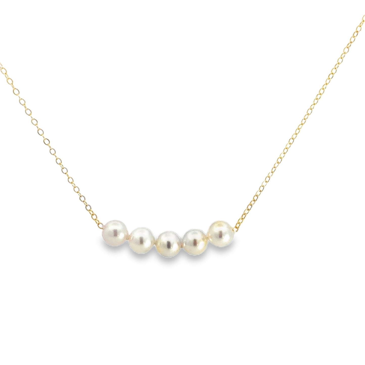 Uniform 14K Yellow Gold Add A Pearl Necklace