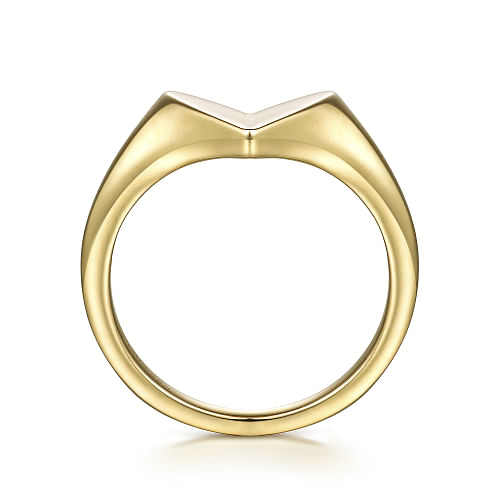 14K Yellow Gold Heart Ring