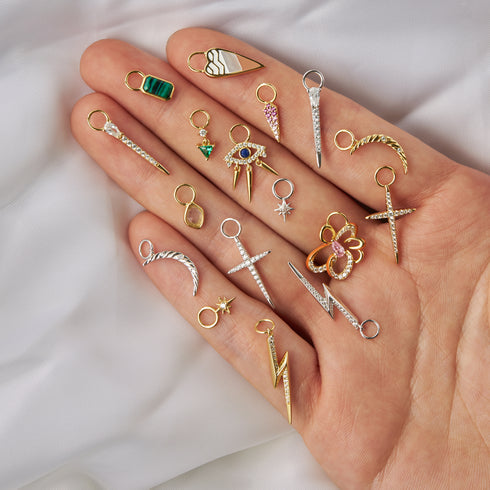 Ania Haie | Gold Sparkle Bar Earring Charm