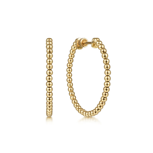 Gabriel & Co | 14K Yellow Gold Bujukan Classic Hoop Earrings - 30mm