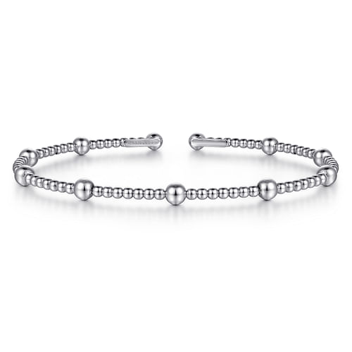 14K White Gold Bujukan Split Bangle