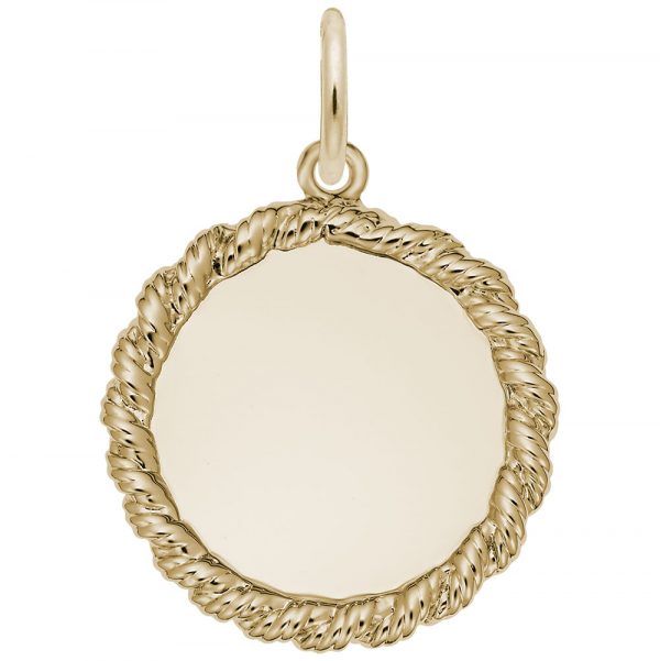 Twisted Rope Disc Charm