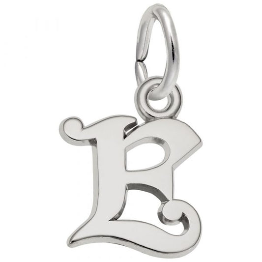 Rembrandt Charms | Curly Initial E Accent Charm