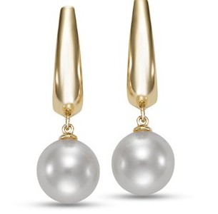 8–8.5MM Freshwater Pearl Earrings in 14K Yellow Gold
