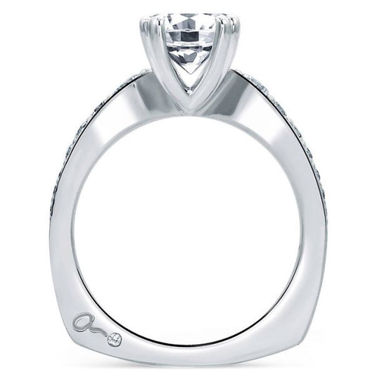 Round Vintage Diamond Center Solitaire Engagement Ring