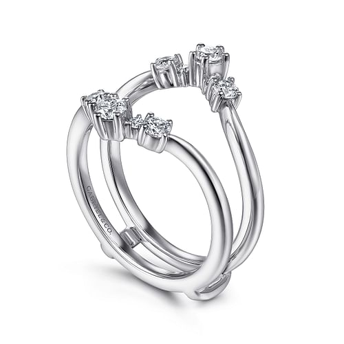 Gabriel & Co | 14K White Gold Diamond Ring Enhancer - 0.5 ct