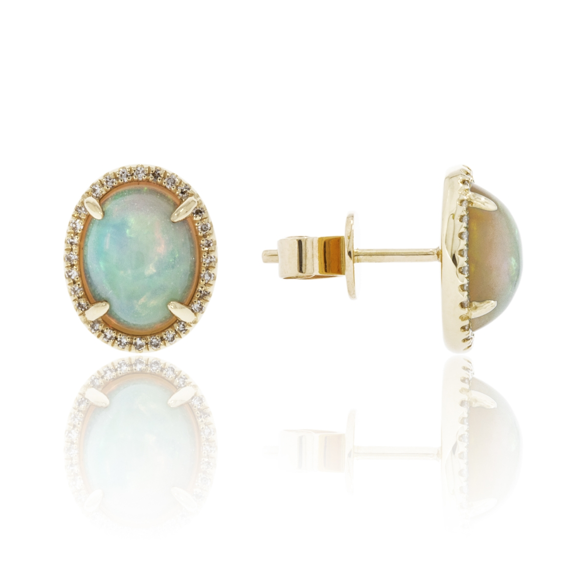 Opal Stud Earrings
