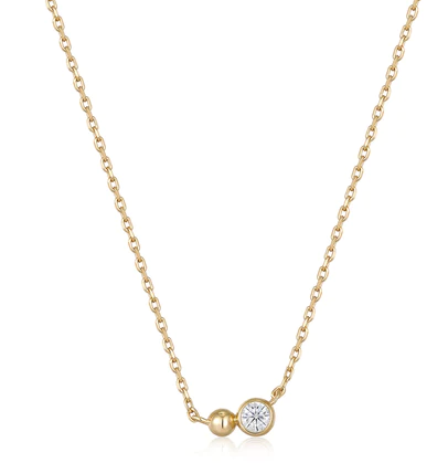 Ania Haie | Gold Orb Sparkle Pendant Necklace