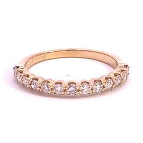 14K Yellow Gold Diamond Wedding Band