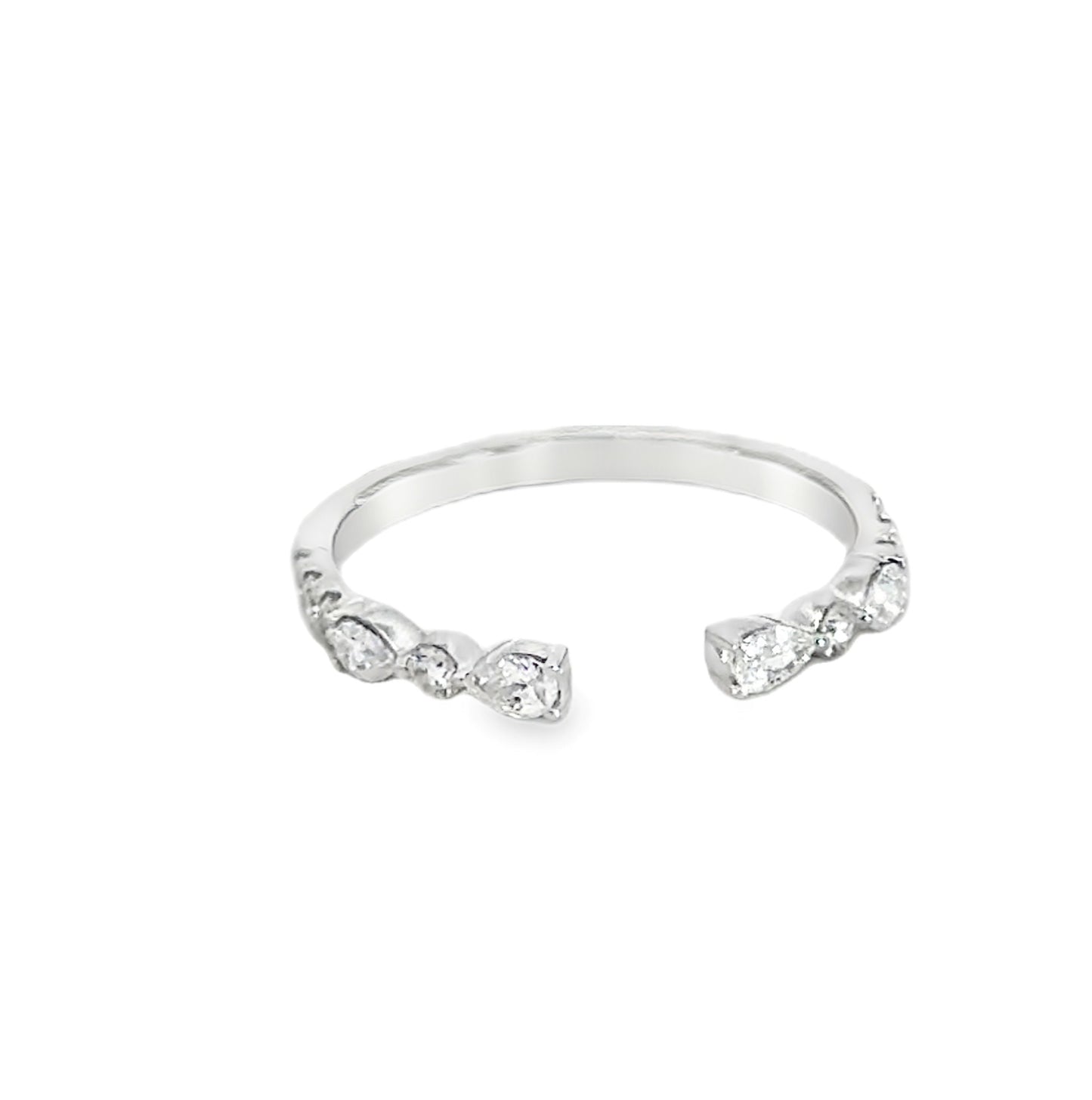 14K White Gold Diamond Ring