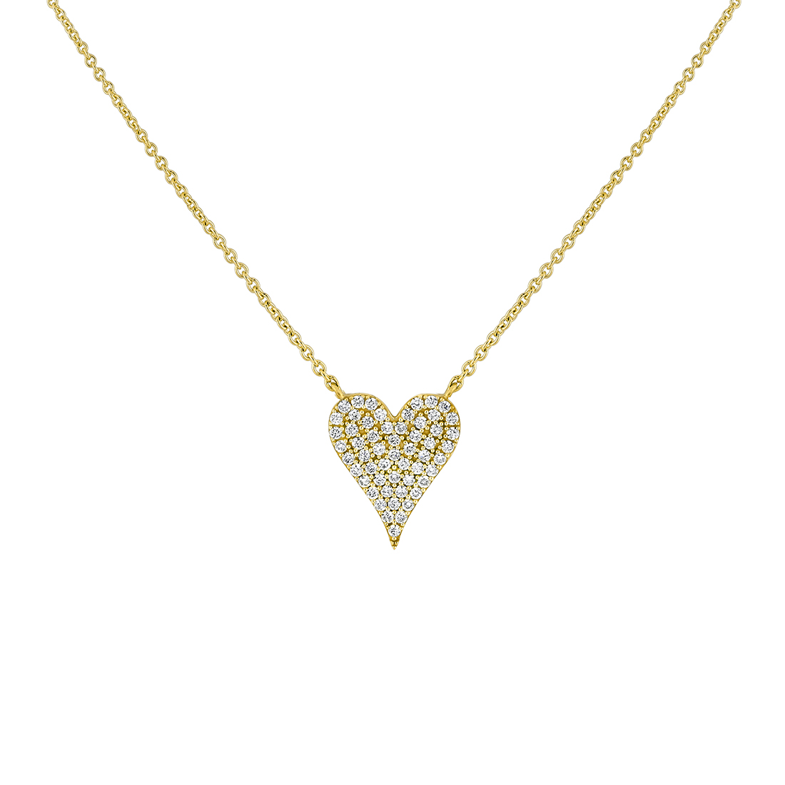 14K Eternelle Diamond Heart Necklace