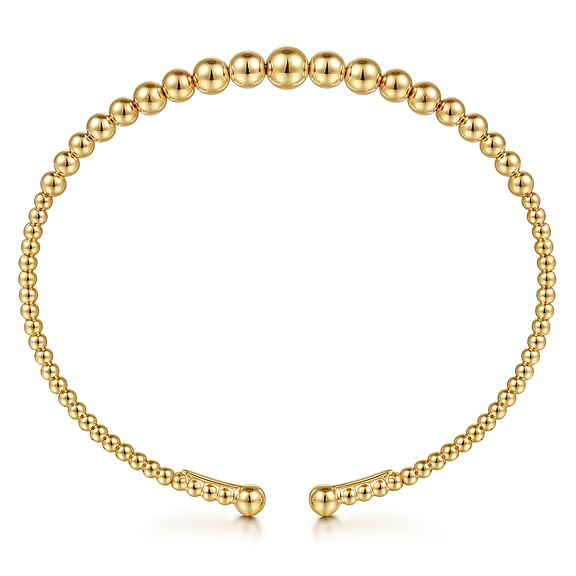 14K Yellow Gold Bujukan Open Bangle
