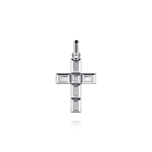 Gabriel & Co | 925 Sterling Silver Geometric Cross Pendant