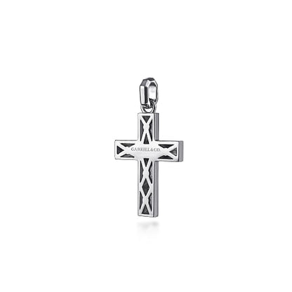 Gabriel & Co | 925 Sterling Silver Geometric Cross Pendant