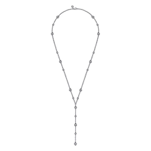 925 Sterling Silver Round Beads Necklace