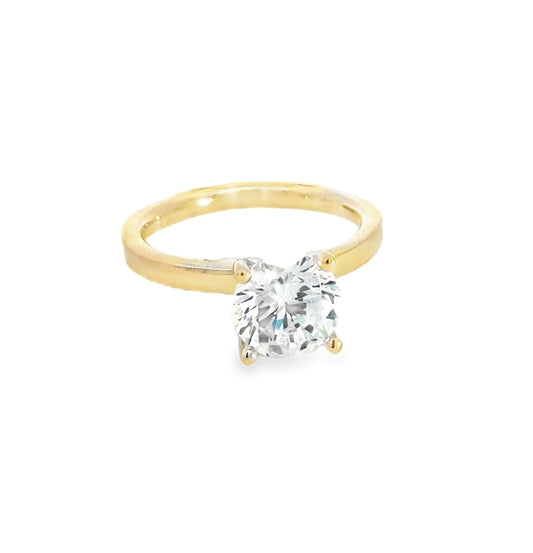 14K Diamond Solitaire Engagement Ring