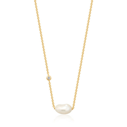 Ania Haie | Gold Pearl Necklace