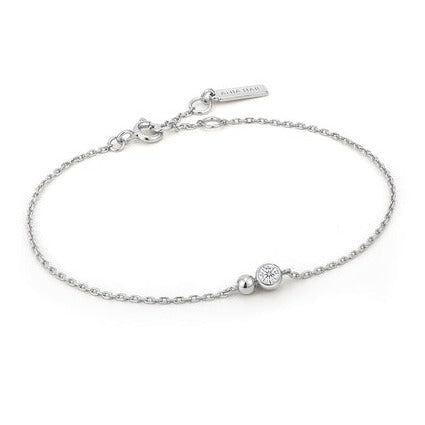 Ania Haie | Silver Orb Sparkle Chain Bracelet